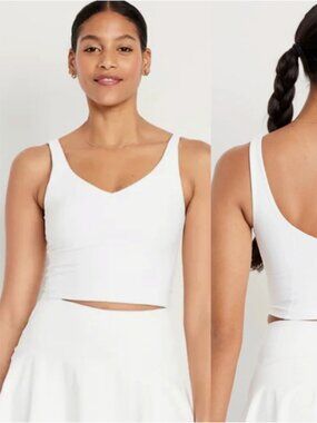 Old Navy Light Support PowerSoft Longline Sports Bra Sz S